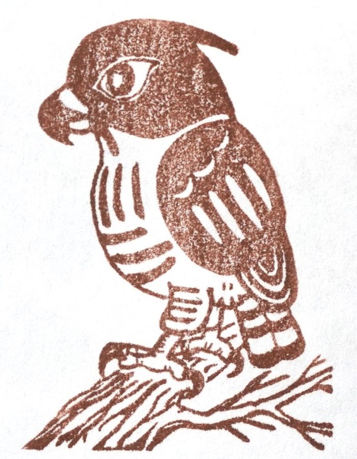 鳳頭蒼鷹印章試印